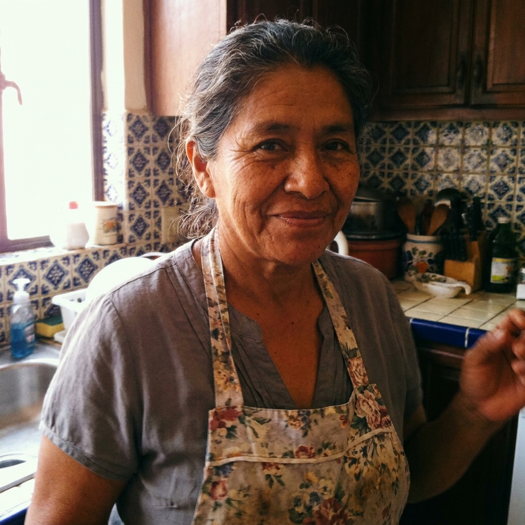 Rosa in her kitchen